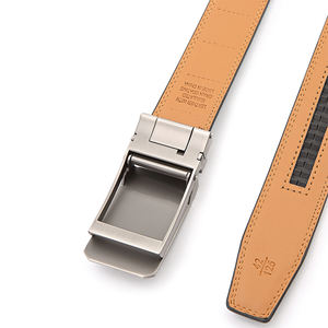 حزام رجالي من الجلد الطبيعي بتصميم عصري قابل للتخصيص بالجملة، مع إبزيم من السبائك، قابل للتعديل/مقاوم للماء - Product Image 6