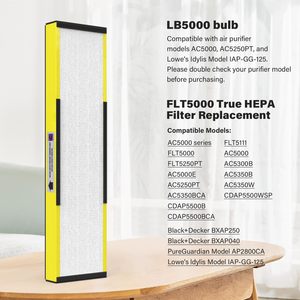Germguardian Lọc C HEPA tinh khiết lọc không khí chính hãng lọc, cho ac5250pt, ac5000, ac5300, ac5350, ap2800, Đen/vàng, <span class=keywords><strong>flt5000</strong></span> - Product Image 5