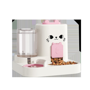 Dispensador automático de agua y comida para gatos y perros 2 en 1 con diseño de tazón separado - Product Image 5