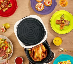 Tapis de <span class=keywords><strong>friteuse</strong></span> à <span class=keywords><strong>air</strong></span> en silicone de qualité alimentaire pour <span class=keywords><strong>friteuse</strong></span> à <span class=keywords><strong>air</strong></span> - Product Image 4