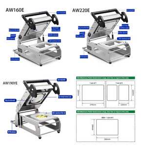 เครื่องซีลถาดอาหาร FR220E-1 เครื่องซีลแบบใช้ความร้อนด้วยมือ - Product Image 4