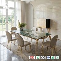 Juego de Muebles de Lujo Italianos Modernos para Villa, Sofá para Sala de Estar, Mesa de Comedor de Mármol, Cama, Gabinete, Solución Integral para Hotel o Mansión