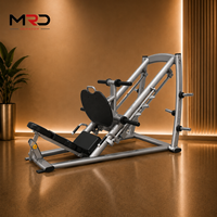 Presse à jambes inclinée en acier avec système de charge à plaques sécurisé, pour entraînement des quadriceps et des fessiers, équipement de fitness pour le bas du corps