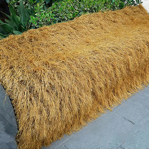 Hierba de paja artificial amarilla <span class=keywords><strong>para</strong></span> Bar Hut <span class=keywords><strong>Patio</strong></span> Party Decoración de techo de paja sintética de PP <span class=keywords><strong>para</strong></span> deportes y uso en el jardín - Product Image 2