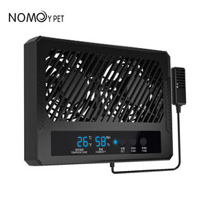 NOMOY PET 습한 환경에 적합한 새로운 디지털 디스플레이 이중 배기 파충류 환기 팬 열대 우림 탱크 - Product Image 2