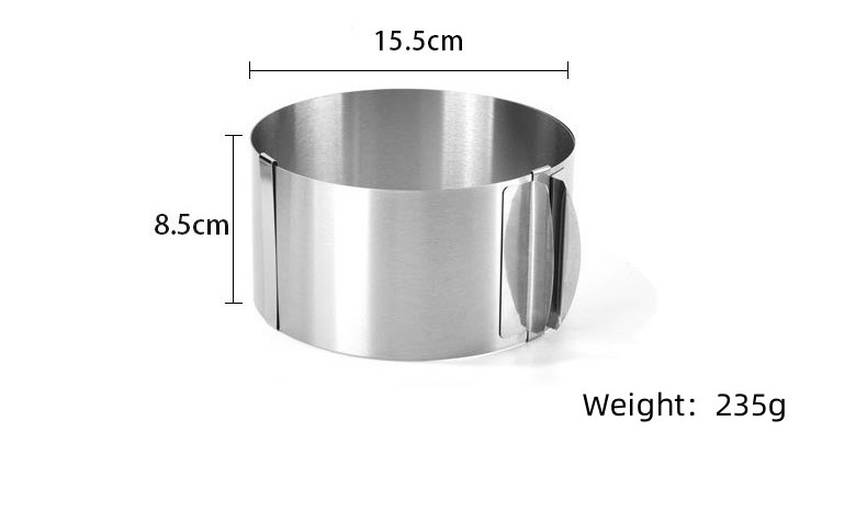 Hauteur: 8.5CM [anneau de gâteau rétractable de 6-12 pouces]