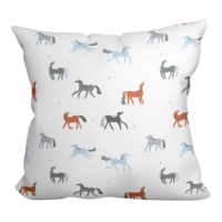 Housse de coussin décorative en satin imperméable à imprimé animal personnalisé pour la maison et l'hôtel, canapé extérieur, chaise, décoration de luxe