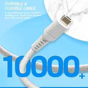 Câble Micro <span class=keywords><strong>USB</strong></span> durable fabriqué avec un matériau hautement recyclable, câble de charge <span class=keywords><strong>rapide</strong></span> 2.1A, synchronisation 480 Mbps, câble de téléphone Android durable - Product Image 2
