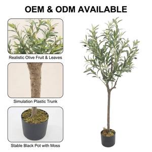 Arbre d'olivier artificiel en gros, design détachable, tronc en PE, plante artificielle en pot pour intérieur/extérieur, maison, bureau, prix abordable, OEM - Product Image 5