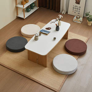 Juego de cojines de espuma estilo japonés, almohadilla de algodón de color sólido para arrodillarse en el suelo, para usar con silla de meditación. - Product Image 1