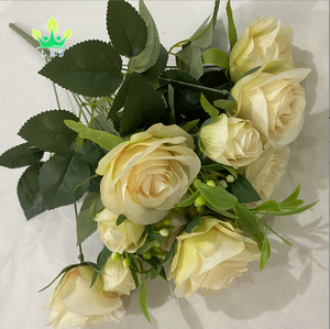 Simulación de ramo de Mano de <span class=keywords><strong>Sophie</strong></span> <span class=keywords><strong>Rose</strong></span>, decoración de pared de fondo de boda, rosas - Product Image 6