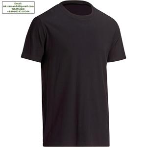 T-shirt Homme en Coton Noir Uni, Qualité Supérieure, Prix Bas, Fabricant de Vêtements pour Hommes de Haute Qualité - Product Image 3