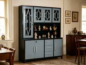 Muebles de Cocina Modernos y Ecológicos de Acero Inoxidable, Armarios de Almacenamiento y Despensas con Aparador para <span class=keywords><strong>Comedor</strong></span> - Product Image 3