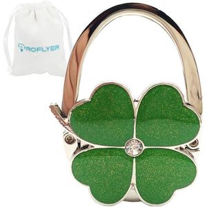 Colgador de bolso plegable con diseño de mariposa y gato, gancho de mesa para cartera, con diseño de trébol de cuatro hojas, para bodas y cumpleaños - Product Image 1