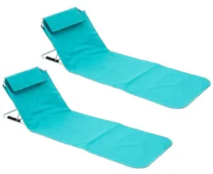 Tapis de plage pliable Portable Oxford, chaise compacte, légère, imperméable, coussin, chaise longue, tapis de pique-nique, Camping