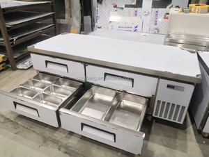 <span class=keywords><strong>Réfrigérateur</strong></span> de base <span class=keywords><strong>sous</strong></span> comptoir commercial pour salades, type <span class=keywords><strong>tiroir</strong></span>, pour usine et restaurant - Product Image 3