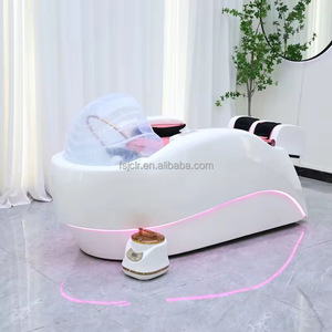 Jincheng Luxury High-<strong>quality</strong> Shampoo Bed Adjustable Massage Spa <strong>Furniture</strong> Beauty Salon Bed with Heater Steamer <strong>Water</strong> Cycle - Product Image 2