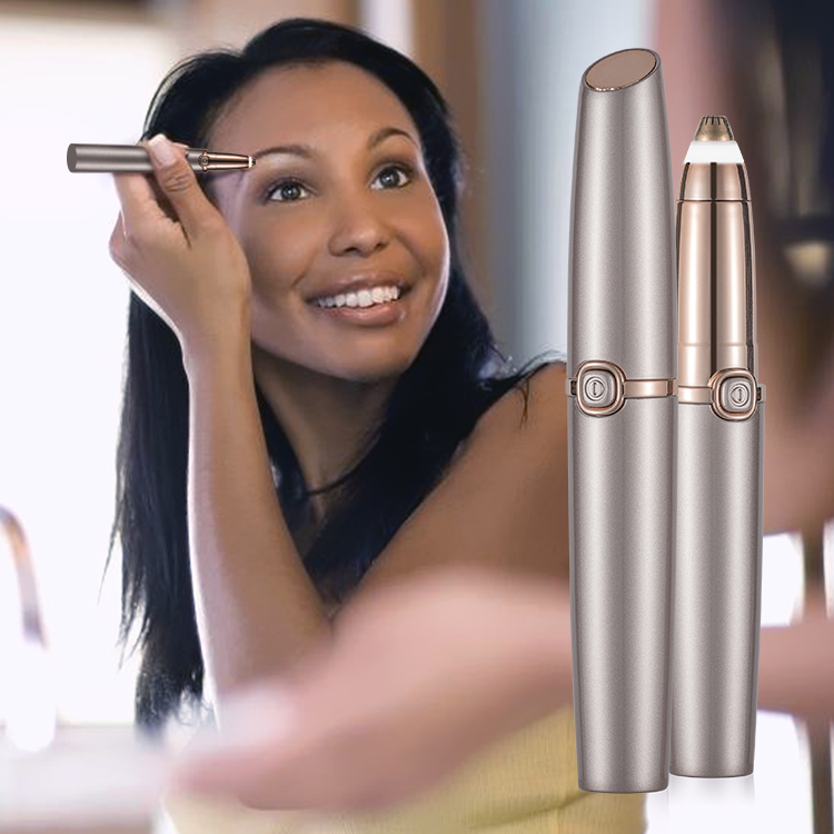 Эпилятор для бровей depilador cejas, работающий от аккумулятора, Женский безболезненный электрический эпилятор для бровей