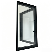 Fenêtre en aluminium à double vitrage ultra-mince, résistante aux ouragans, insonorisée, design minimaliste, isolation thermique, moderne
