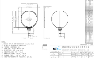 <span class=keywords><strong>7</strong></span> Zoll Rundes TFT LCD Display 1080x1080 Hochauflösender Bildschirm für Smart Home Geräte - Product Image 2