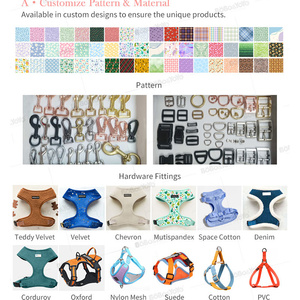Ensemble de laisse et harnais pour chien en PVC souple réglable, de haute qualité, avec logo personnalisé, fabriqué par un fabricant de luxe, pour <span class=keywords><strong>chiot</strong></span>, anti-traction et sécurisé. - Product Image 5