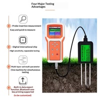 Medidor de Suelo Portátil de Alta Precisión, Registrador de Datos de Temperatura y Humedad, Plataforma de Pruebas Rápidas, Sensor de PH-Humedad-EC, Soil Doctor