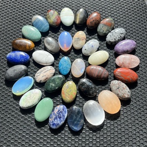 Высококачественный натуральный исцеляющий Кристалл пальмовый камень, драгоценный камень, овальный камень для медитации, подарок для снятия беспокойства - Product Image 1