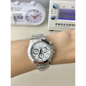 Montre automatique pour homme avec logo personnalisé, verre saphir 41 mm, zircon de qualité 3A, livraison directe - Product Image 4