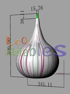 Modèle de Grosse <span class=keywords><strong>Ail</strong></span> Gonflable de 5m, Publicité Personnalisée, Ballon Gonflable Alimentaire <span class=keywords><strong>L</strong></span>égumes pour la Décoration d'Événements - Product Image 4
