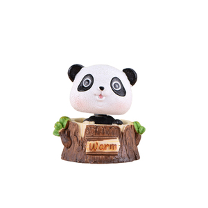 Phim Hoạt Hình Dễ Thương Nhự<span class=keywords><strong>a</strong></span> Khỉ Gấu Trú<span class=keywords><strong>c</strong></span> Hổ Con Lười Bobble Đầu Với Bảng Điều Khiển Xe Dính Tùy Chỉnh Polyresin Động Vật Bobbleheads - Product Image 3