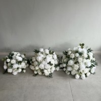 Hotsale Hoge Kwaliteit 50cm 60cm 70cm 80cm Rozen Bloemstuk Moderne Bruiloft Tafel Bloemstukken Zijde Kunstbloemen