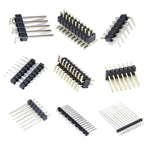 Fábrica personalizada 1,0mm Pin Header PCB Board 2mm 1mm 1-40 pines Way Smd Smt macho 1,27mm 2,54mm conector