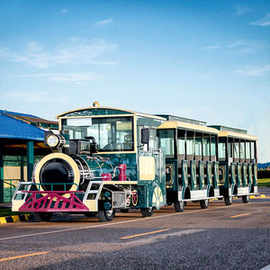 <span class=keywords><strong>Tren</strong></span> Turístico para Parques <span class=keywords><strong>de</strong></span> Atracciones <span class=keywords><strong>de</strong></span> Bajo Mantenimiento, <span class=keywords><strong>Tren</strong></span> Eléctrico sin Rieles <span class=keywords><strong>de</strong></span> Cero Emisiones para Niños - Product Image 1