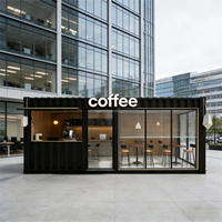Conteneur pop-up rapide de 20 pieds pour café/bar/restaurant rapide/magasin de proximité/kiosque/borne