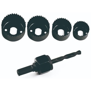 ชุดเลื่อยวงเดือน 6 ชิ้น พร้อมอะแดปเตอร์ดอกสว่าน สำหรับตัดโลหะ ไม้ พลาสติก - Product Image 1