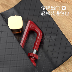 Butée de porte réglable en alliage d'aluminium, fixation au sol, anti-effraction, pour hôtels et maisons de location, sans perçage requis - Product Image 5