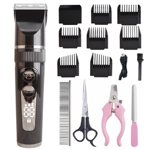 Potente Kit di toelettatura senza fili ricaricabile per cani e gatti USB peli di animali domestici per Clipper per auto nuovi capelli elettrici per Clipper - Product Image 1