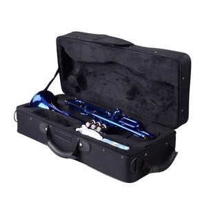 <span class=keywords><strong>Trompeta</strong></span> Azul SEASOUND OEM BB Económica JYTR401BL, Instrumento de Latón Ligero, Duradero y Portátil con Pistones de Acero Inoxidable y Funda de Lona - Product Image 6