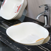 Bassine de lavage pour bébé en plastique PP, épaissie, avec double poignée, empilable, pour cuisine, salle de bain et buanderie