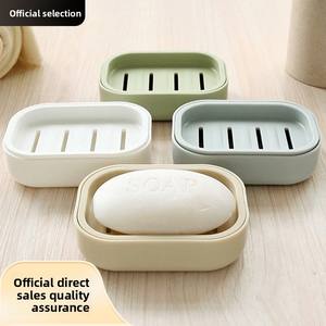 Boîte à Savon Créative Double Couche avec Drainage pour la Maison, Support de Rangement Portable en ABS Grande Capacité pour Savon de Lessive, Rangement de Savon Blanc pour Salle de Bain - Product Image 5