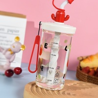 Gobelet en plastique écologique grande capacité avec paille, portable et pratique pour étudiants, double usage (lait et café), idéal comme cadeau