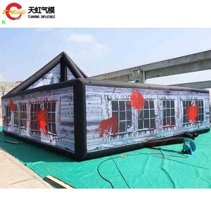 Maze gonflable hanté de 8x8m avec toit de porte <span class=keywords><strong>avant</strong></span> en pente - Product Image 5
