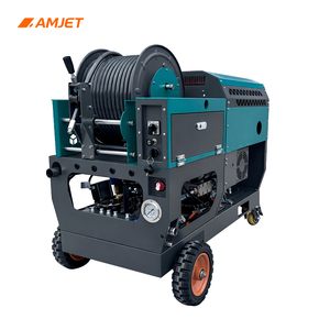 <span class=keywords><strong>Machine</strong></span> de nettoyage des égouts AMJET 300 bar 30 lpm, équipement commercial de lavage de canalisations, tuyau de 80 m, télécommande, service de canalisation - Product Image 4