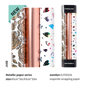 <b>Wrapping</b> <b>Paper</b> 43*300cm Factory Manufacturer Custom 80g <b>Paper</b> Birthday Valentine's Day Cartoon Glossy <b>Paper</b> Gift <b>Wrapping</b> - Product Image 3