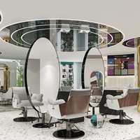 Offre Spéciale – Grand Miroir Mural Moderne et Durable avec Éclairage LED pour Salon de Coiffure et de Beauté, Écologique