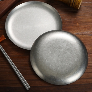 <span class=keywords><strong>Assiette</strong></span> coréenne de luxe en acier inoxydable doré vintage plate pour barbecue <span class=keywords><strong>assiette</strong></span> épaisse argentée <span class=keywords><strong>assiette</strong></span> à <span class=keywords><strong>dessert</strong></span> buffet à steak et fruits - Product Image 6