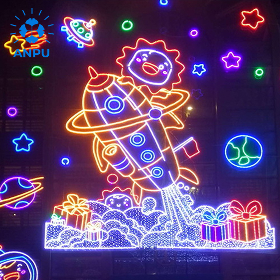 Outdoor Lightweight P100 Flexible Panel Full-Color LED Mesh Screen for Building Facade for Christmas Display