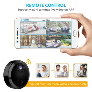 <span class=keywords><strong>Mini</strong></span> <span class=keywords><strong>Telecamera</strong></span> Wireless Full-HD 1080P con Batteria Integrata, WiFi, Visione Notturna, Rilevamento Movimento per Casa e Ufficio - Product Image 4