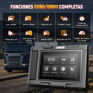 Herramienta de Diagnóstico para Camiones Pesados ANCEL HD3200 PRO, Lector de Códigos Diésel con Pantalla Táctil de 5 Pulgadas, Servicio de Regeneración DPF y Reinicio - Product Image 3