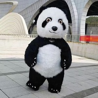 2024 Noël adultes portent dessin animé animal en peluche costume de Noël Panda gonflable costume d'animal en peluche